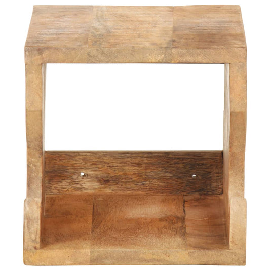 Wall Mounted Bicycle Rack 35x25x25 cm Solid Rough Mango Wood Wall Mounted Bicycle Rack 35x25x25 cm Solid Rough Mango Wood