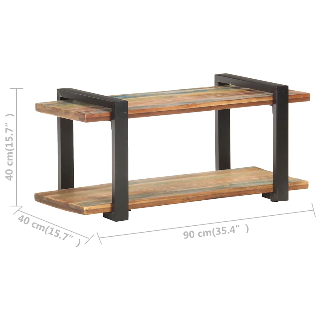 320494 vidaXL TV Cabinet 90x40x40 cm Solid Reclaimed Wood