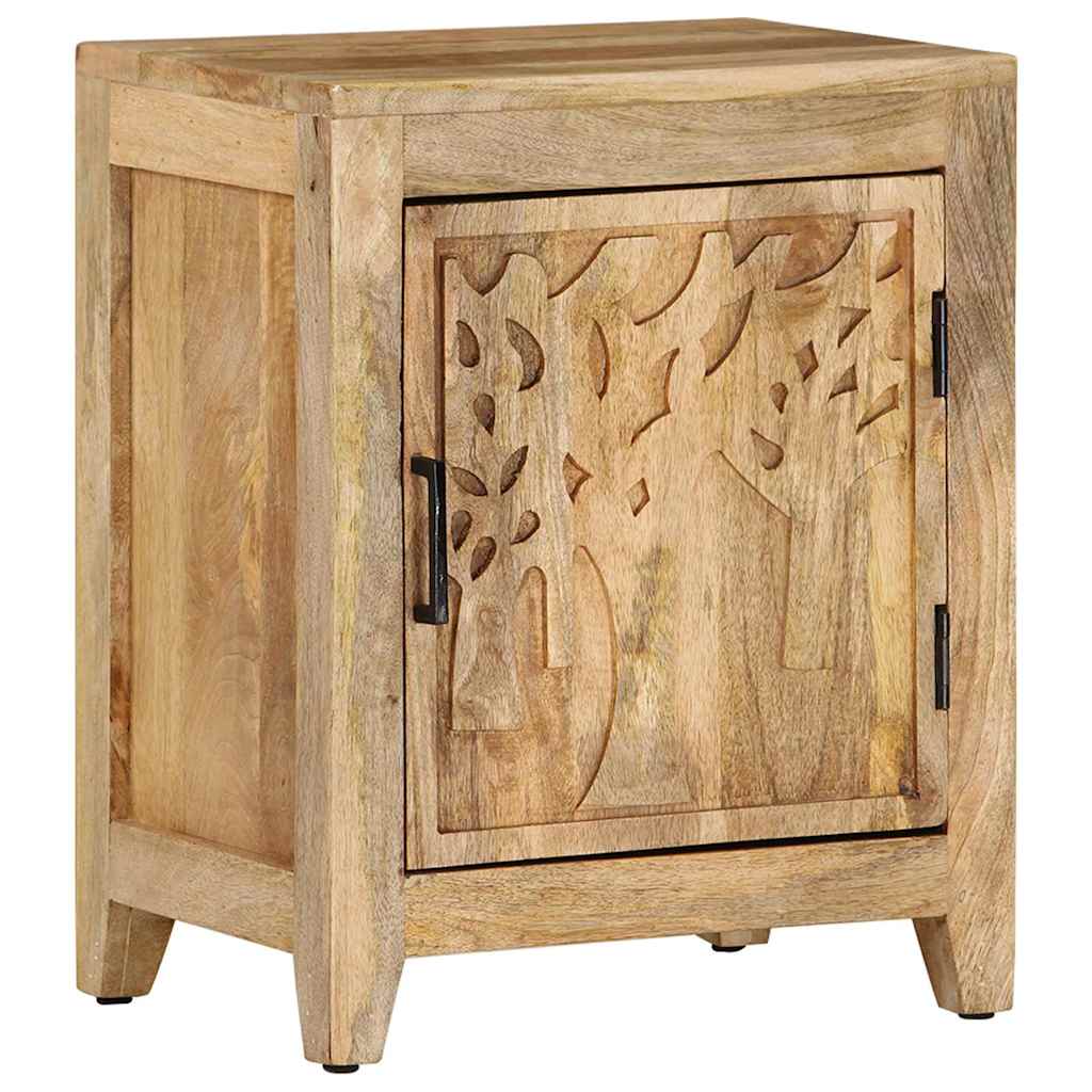 320811 vidaXL Bedside Cabinet 40x30x50 cm Solid Mango Wood