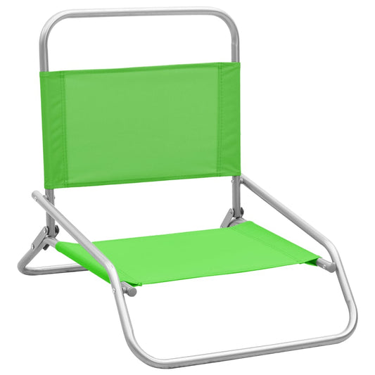 Beach Chair | Set of 2 | Green | Oxford fabric with PE coating, steel Beach Chair | Set of 2 | Green | Oxford fabric with PE coating, steel