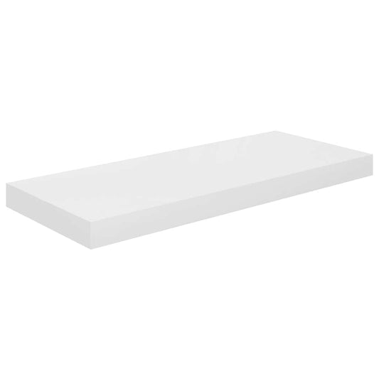 Floating Wall Shelf High Gloss White 60x23.5x3.8 cm MDF Floating Wall Shelf High Gloss White 60x23.5x3.8 cm MDF