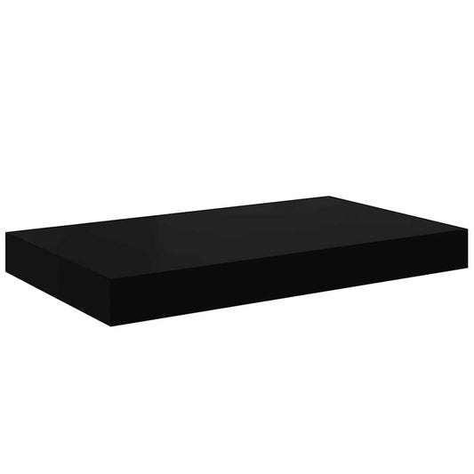 Floating Wall Shelf High Gloss Black 40x23x3.8 cm MDF Floating Wall Shelf High Gloss Black 40x23x3.8 cm MDF
