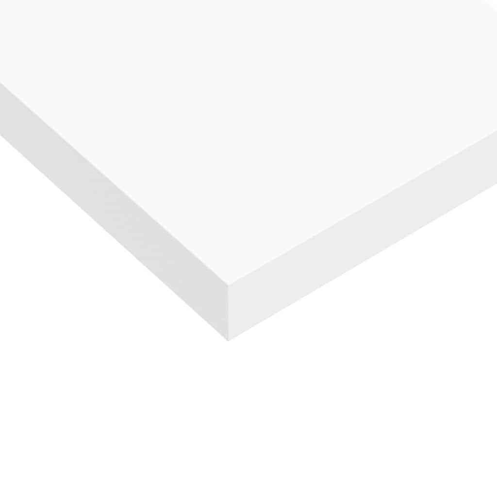 323813 vidaXL Floating Wall Shelves 4 pcs White 60x23,5x3,8 cm MDF