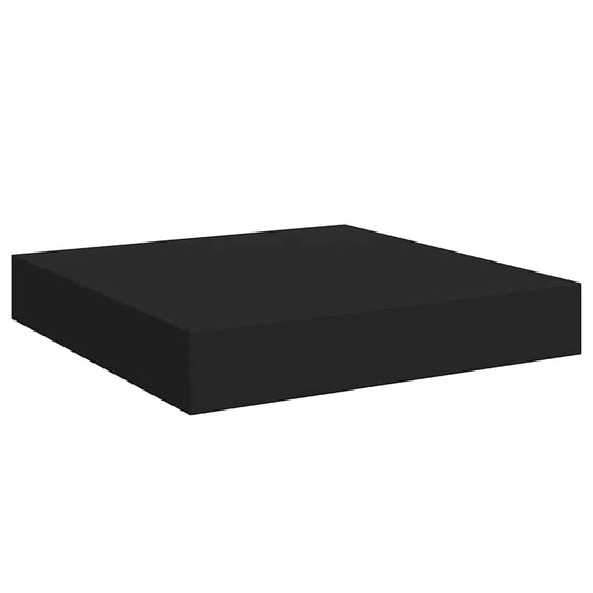 Floating Wall Shelf Black 23x23.5x3.8 cm MDF Floating Wall Shelf Black 23x23.5x3.8 cm MDF