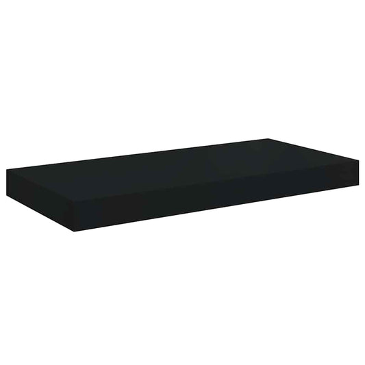 Floating Wall Shelf Black 50x23x3.8 cm MDF Floating Wall Shelf Black 50x23x3.8 cm MDF
