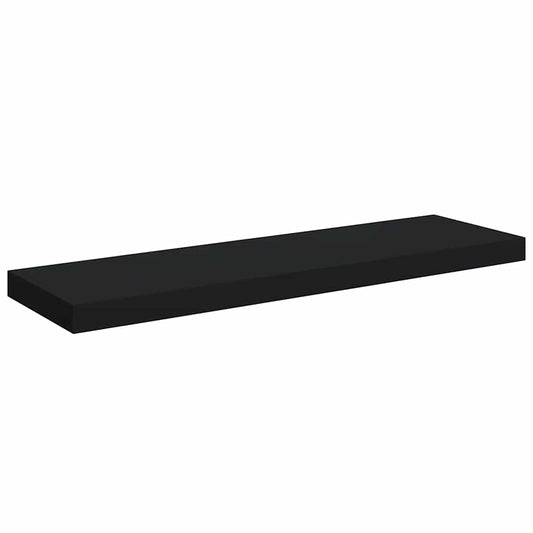 Floating Wall Shelf Black 80x23.5x3.8 cm MDF Floating Wall Shelf Black 80x23.5x3.8 cm MDF