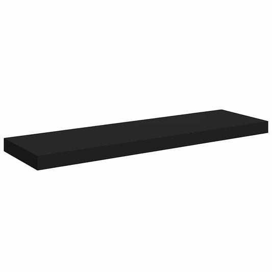 Floating Wall Shelf Black 80x23.5x3.8 cm MDF Floating Wall Shelf Black 80x23.5x3.8 cm MDF