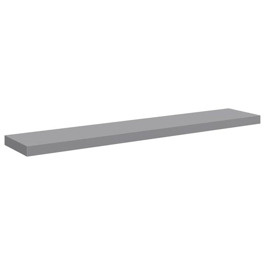 Floating Wall Shelf Grey 120x23.5x3.8 cm MDF Floating Wall Shelf Grey 120x23.5x3.8 cm MDF