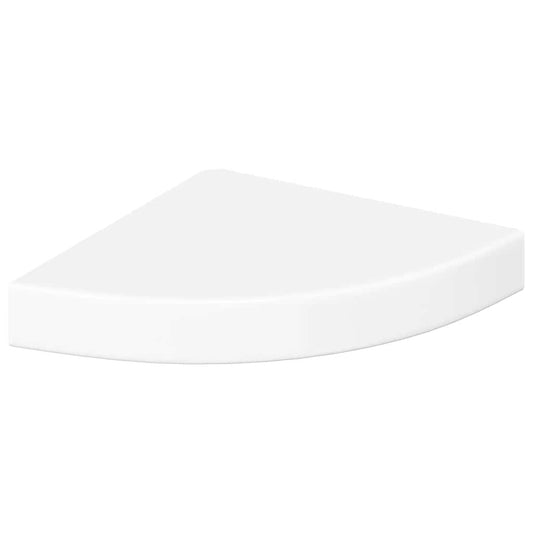 Floating Corner Shelf High Gloss White 25x25x3.8 cm MDF Floating Corner Shelf High Gloss White 25x25x3.8 cm MDF