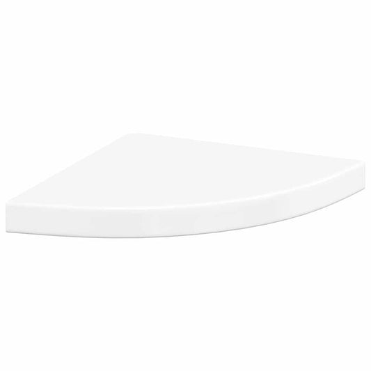 Floating Corner Shelf High Gloss White 35x35x3.8 cm MDF Floating Corner Shelf High Gloss White 35x35x3.8 cm MDF