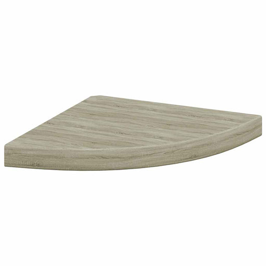 Corner Shelf | Oak | Honeycomb MDF, metal | 35 cm x 35 cm x 3.8 cm Corner Shelf | Oak | Honeycomb MDF, metal | 35 cm x 35 cm x 3.8 cm
