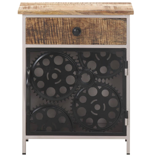 Bedside Cabinet 40x30x50 cm Rough Mango Wood Bedside Cabinet 40x30x50 cm Rough Mango Wood