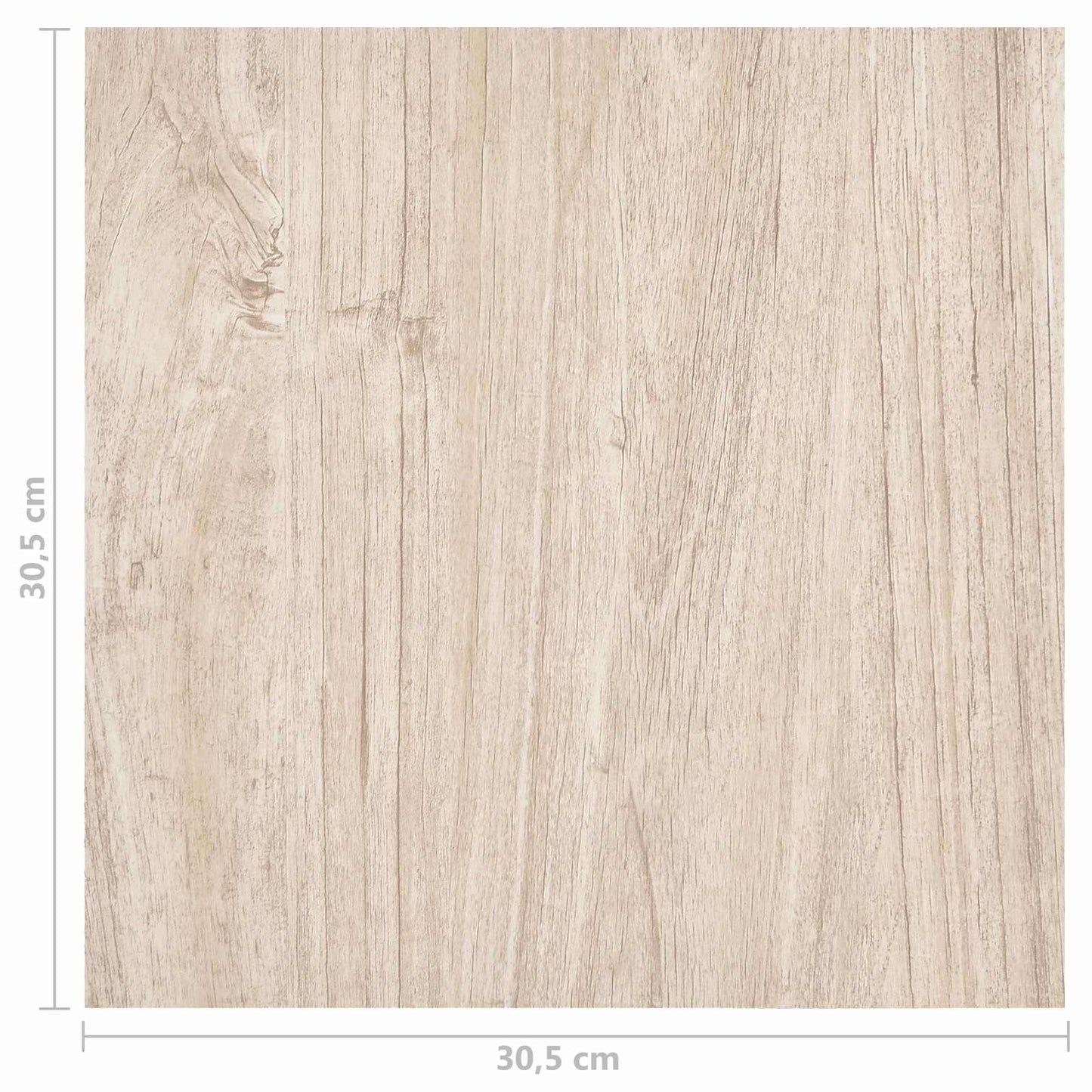 Flooring Planks 5.11 m² 55 pcs PVC White and Wood Color