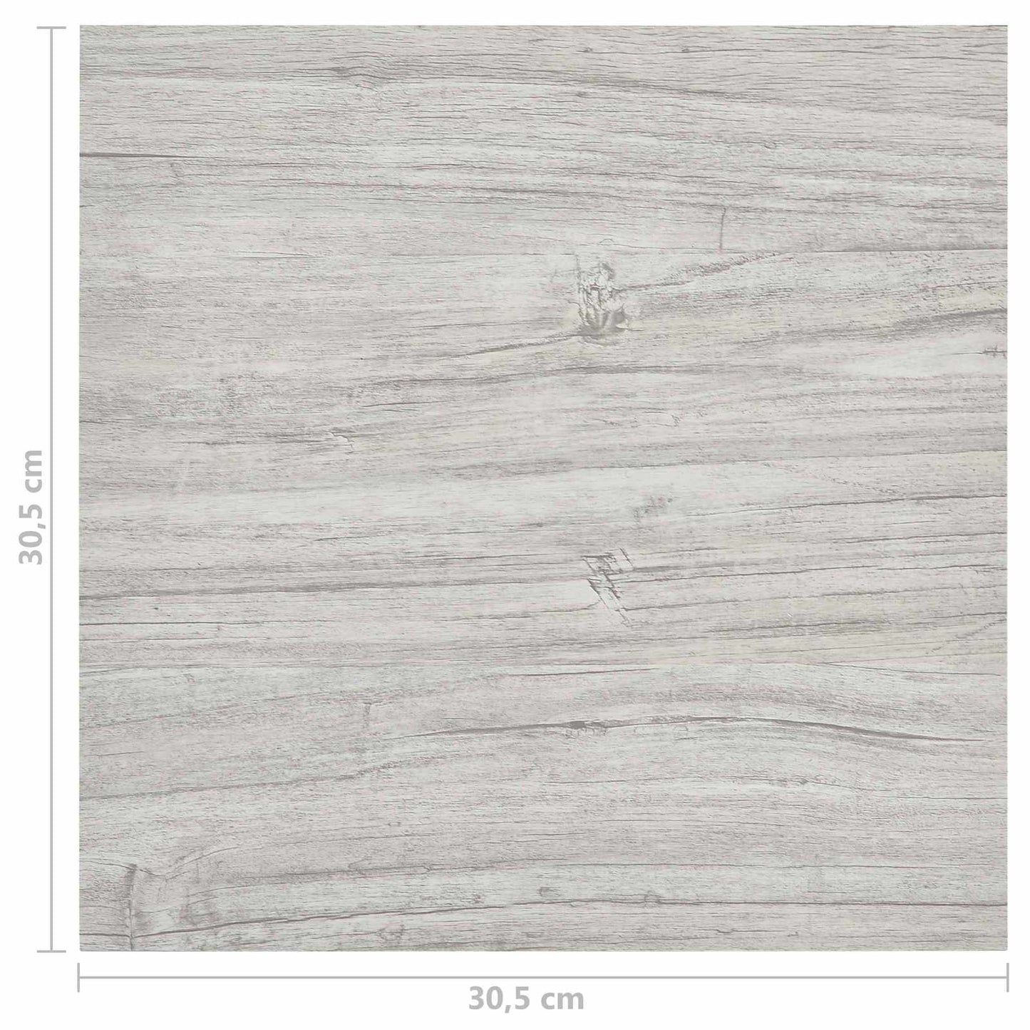 Flooring Planks 5.11 m² 55 pcs PVC Grey and Wood