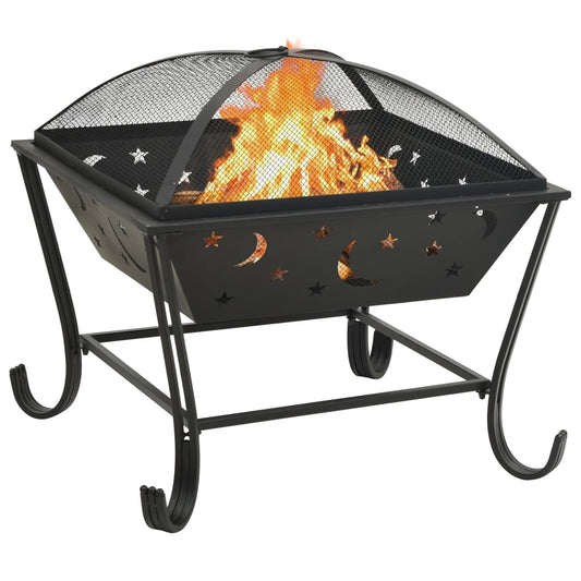 Fire Pit with Poker 62 cm XXL Steel Fire Pit with Poker 62 cm XXL Steel