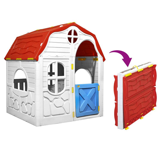 Kids Foldable Playhouse with Working Door and Windows Kids Foldable Playhouse with Working Door and Windows