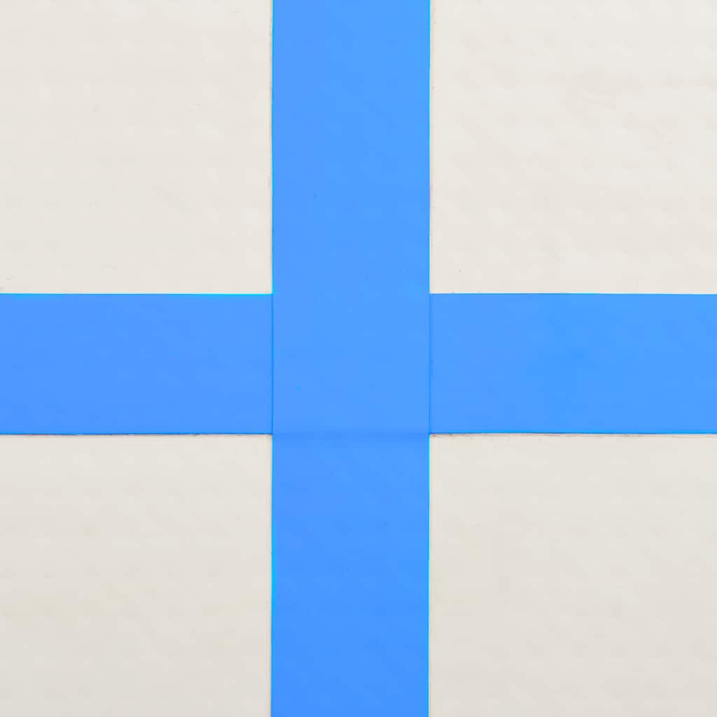 Inflatable Gymnastics Mat with Pump 200x200x15 cm PVC Blue