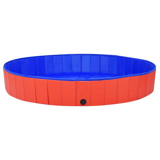 Foldable Dog Swimming Pool Red 200x30 cm PVC Foldable Dog Swimming Pool Red 200x30 cm PVC