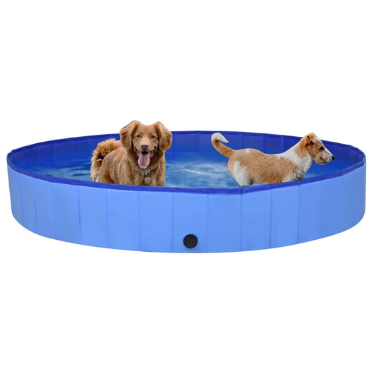 Foldable Dog Swimming Pool Blue 200x30 cm PVC Foldable Dog Swimming Pool Blue 200x30 cm PVC