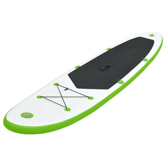 Inflatable Stand Up Paddle Board Set Green and White Inflatable Stand Up Paddle Board Set Green and White
