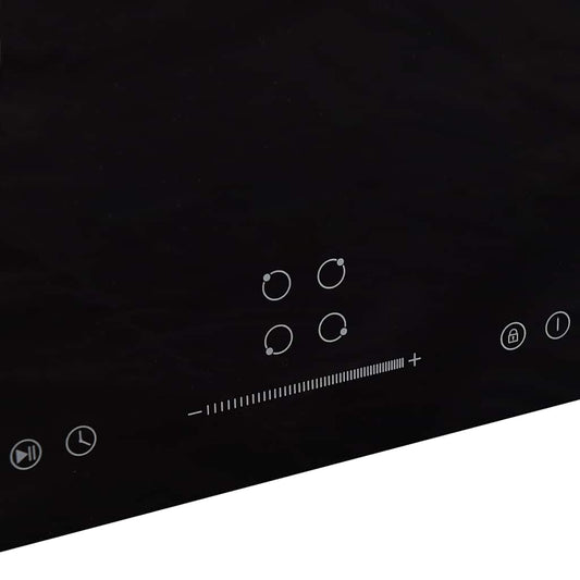 Induction Hob with 4 Burners Touch Control Glass 77 cm 7000 W Induction Hob with 4 Burners Touch Control Glass 77 cm 7000 W