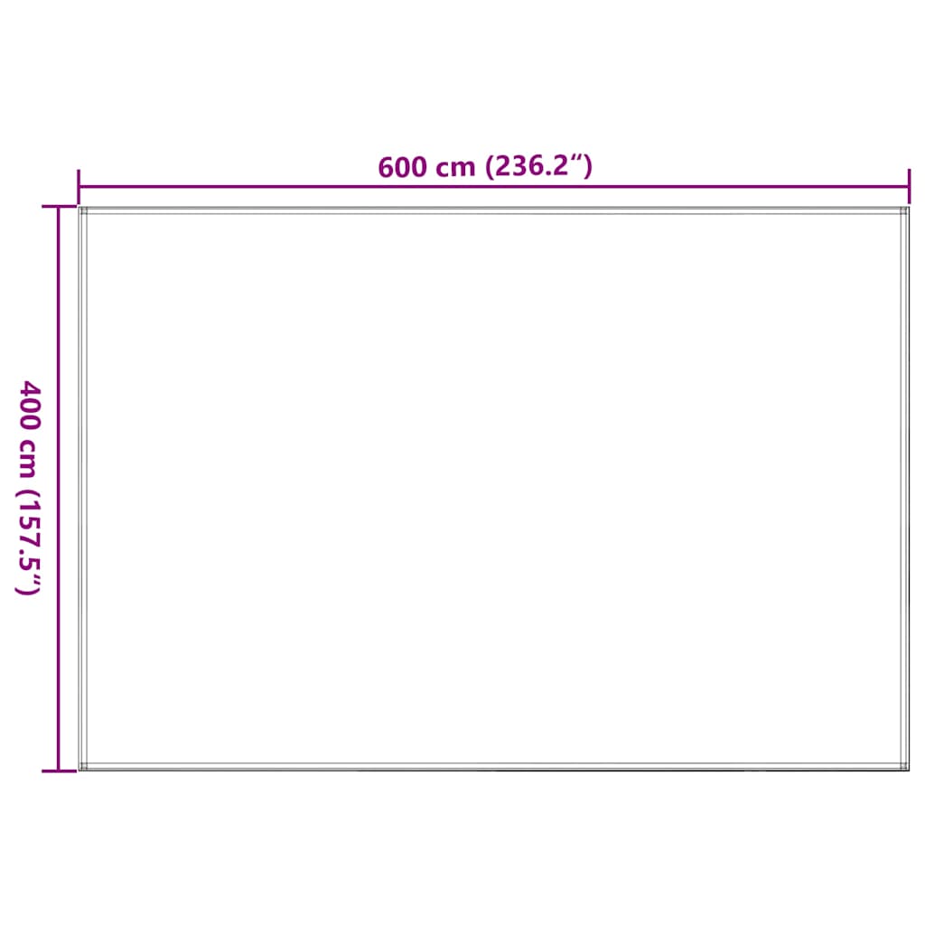 310693 vidaXL Tent Carpet 400x600 cm Anthracite