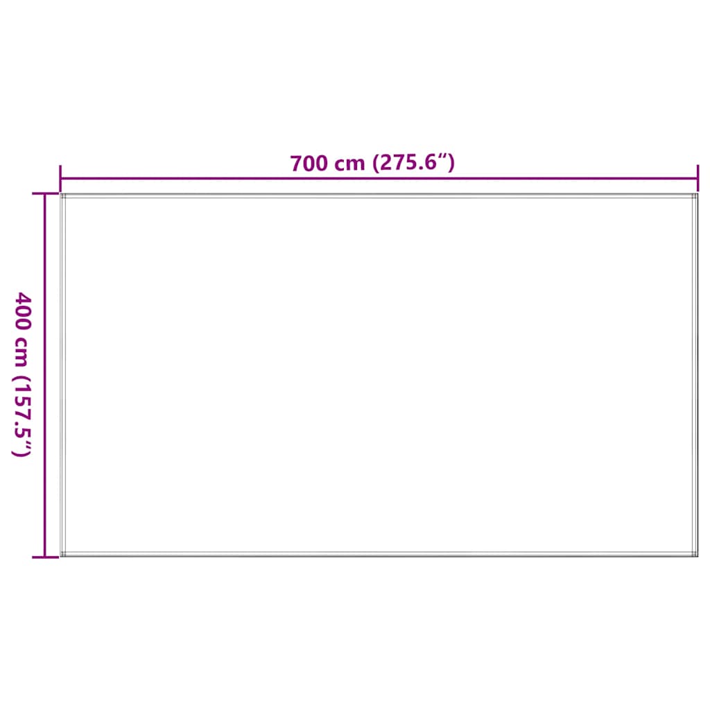 310774 vidaXL Tent Carpet 400x700 cm Beige