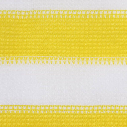 Balcony Screen Yellow and White 120x500 cm HDPE Balcony Screen Yellow and White 120x500 cm HDPE