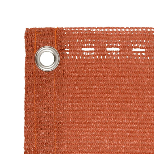 Balcony Screen Orange 120x500 cm HDPE Balcony Screen Orange 120x500 cm HDPE