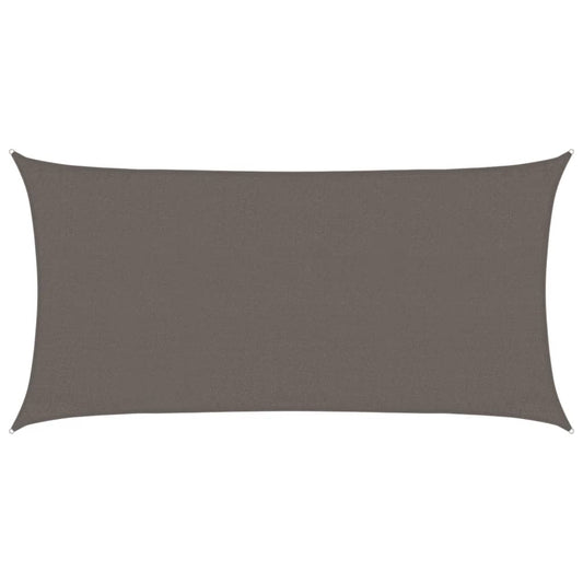 Sunshade Sail 160 g/m² Anthracite 3x6 m HDPE Sunshade Sail 160 g/m² Anthracite 3x6 m HDPE