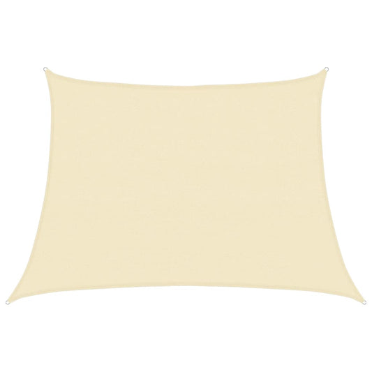 Sunshade Sail 160 g/m² Cream 4/5x3 m HDPE Sunshade Sail 160 g/m² Cream 4/5x3 m HDPE