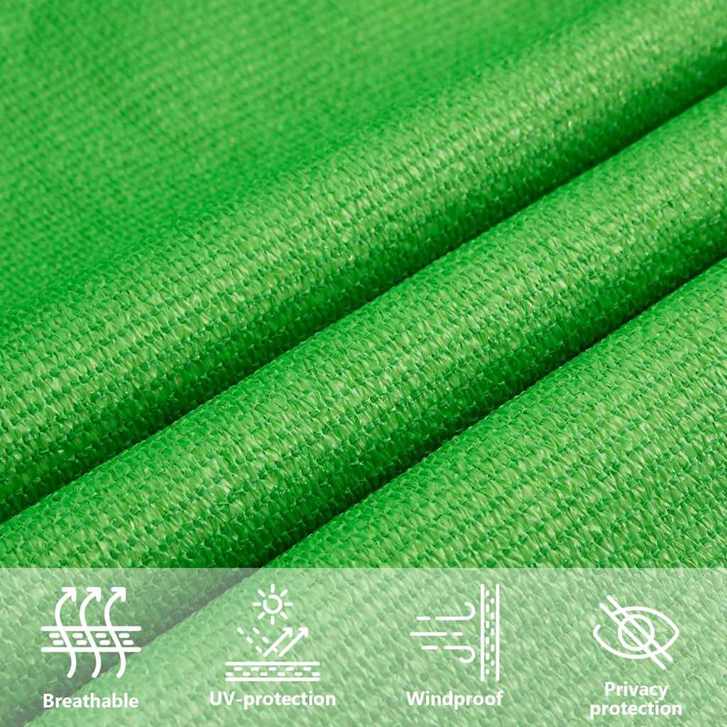 Sunshade Sail 160 g/m² Light Green 2.5x4 m HDPE