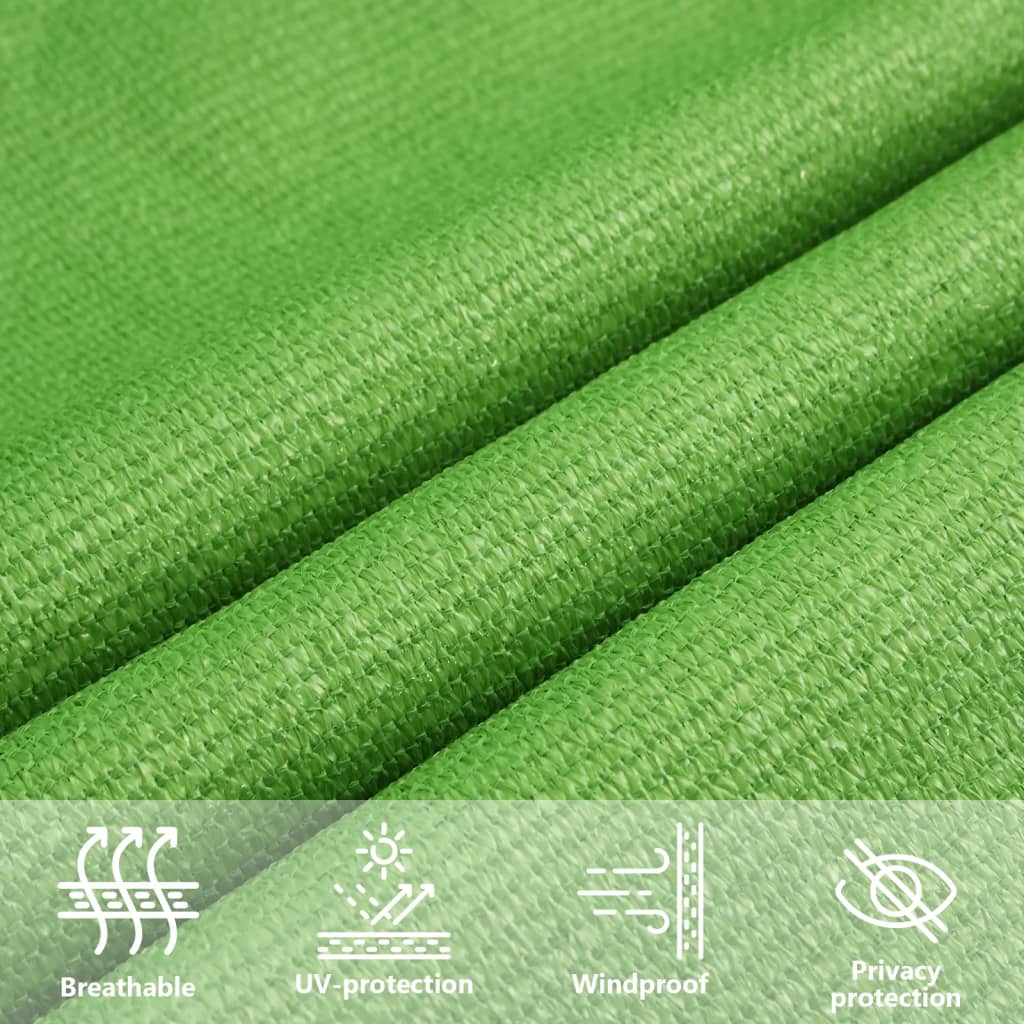 311305 vidaXL Sunshade Sail 160 g/m² Light Green 6x8 m HDPE