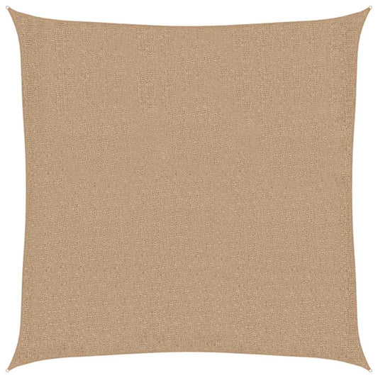 Sunshade Sail 160 g/m² Taupe 7x7 m HDPE Sunshade Sail 160 g/m² Taupe 7x7 m HDPE
