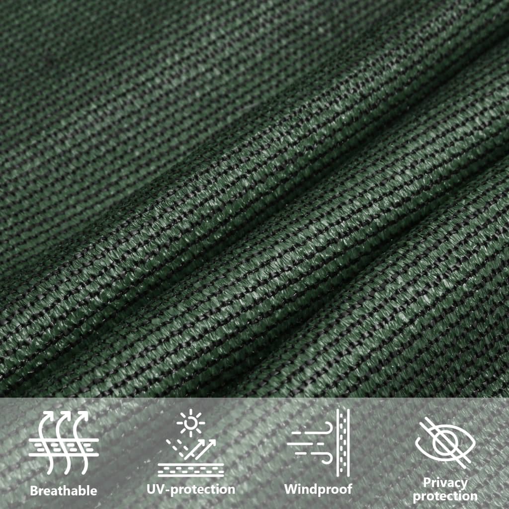 Sunshade Sail 160 g/m² Dark Green 4x4 m HDPE