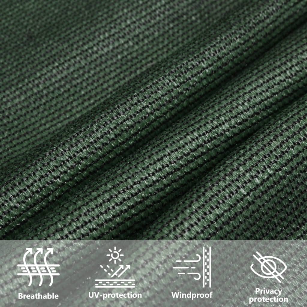 Sun Sail | Dark Green | High-Density Polyethylene (HDPE) | 5x5x6 meters