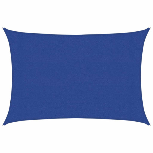 Sunshade Sail 160 g/m² Rectangular Blue 3x4 m HDPE Sunshade Sail 160 g/m² Rectangular Blue 3x4 m HDPE
