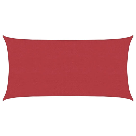 Sunshade Sail 160 g/m² Red 4x7 m HDPE Sunshade Sail 160 g/m² Red 4x7 m HDPE