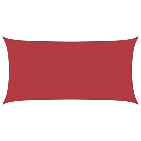 Sunshade Sail 160 g/m² Red 4x7 m HDPE Sunshade Sail 160 g/m² Red 4x7 m HDPE