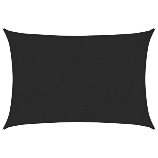 Sunshade Sail 160 g/m² Black 2.5x4 m HDPE Sunshade Sail 160 g/m² Black 2.5x4 m HDPE