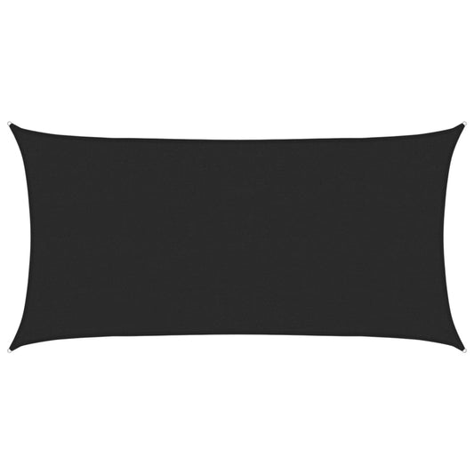 Sunshade Sail 160 g/m² Black 2.5x4.5 m HDPE Sunshade Sail 160 g/m² Black 2.5x4.5 m HDPE