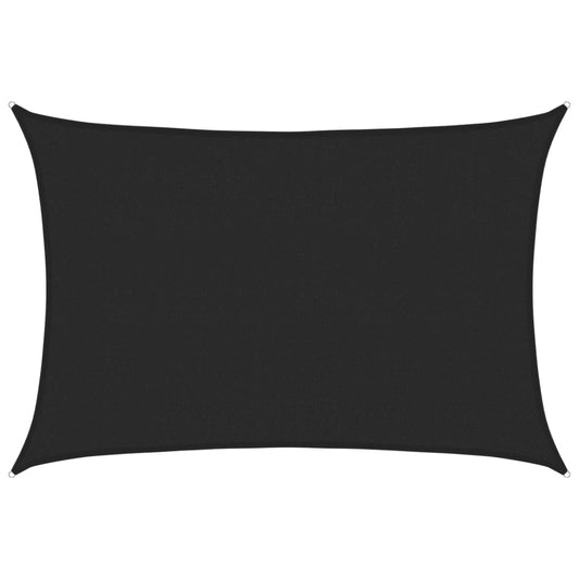 Sunshade Sail 160 g/m² Black 3x4.5 m HDPE Sunshade Sail 160 g/m² Black 3x4.5 m HDPE