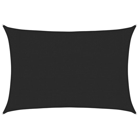 Sunshade Sail 160 g/m² Black 3x5 m HDPE Sunshade Sail 160 g/m² Black 3x5 m HDPE