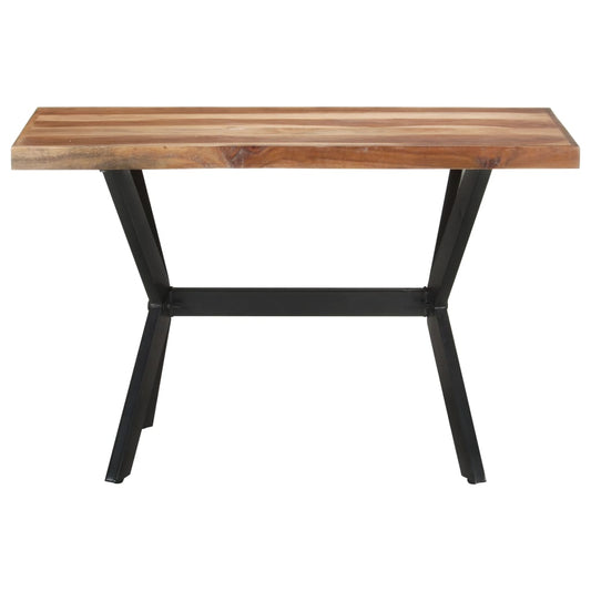 321545 vidaXL Dining Table 120x60x75 cm Solid Wood with Honey Finish 321545 vidaXL Dining Table 120x60x75 cm Solid Wood with Honey Finish