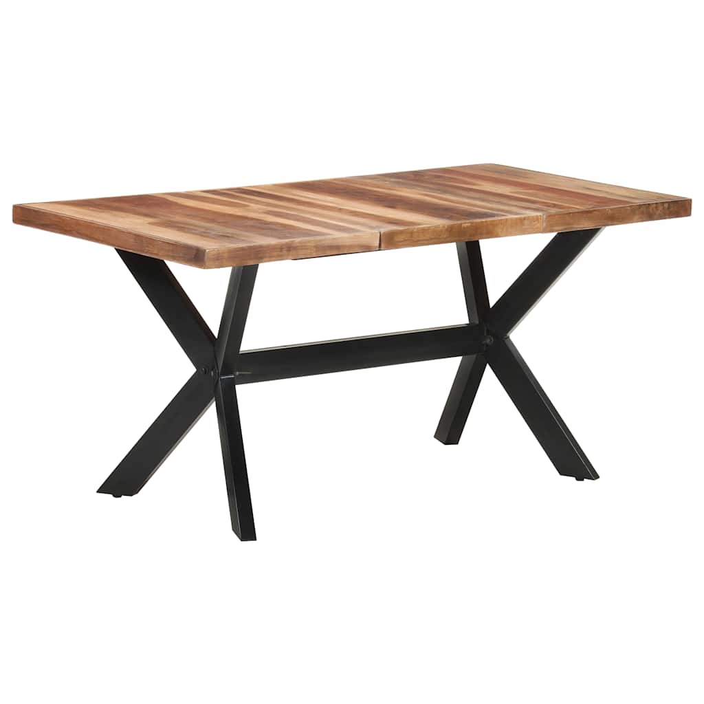 321547 vidaXL Dining Table 160x80x75 cm Solid Wood with Honey Finish