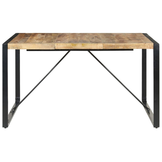 Dining Table 140x140x75 cm Rough Mango Wood Dining Table 140x140x75 cm Rough Mango Wood