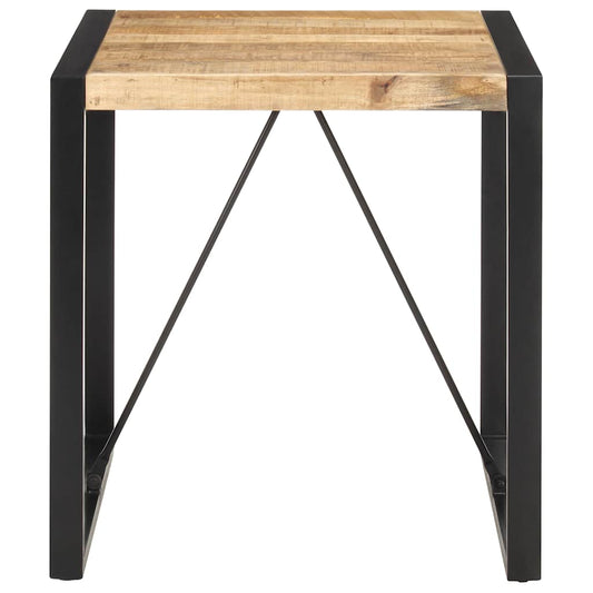 321596 vidaXL Dining Table 70x70x75 cm Solid Rough Mango Wood 321596 vidaXL Dining Table 70x70x75 cm Solid Rough Mango Wood