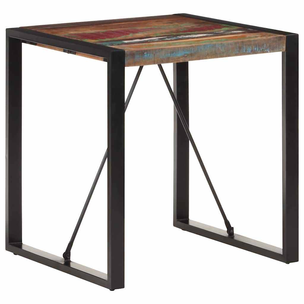 321597 vidaXL Dining Table 70x70x75 cm Solid Reclaimed Wood