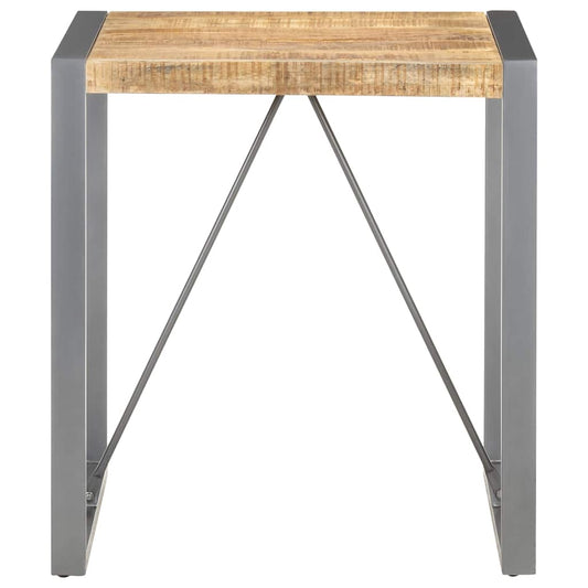 321599 vidaXL Dining Table 70x70x75 cm Solid Rough Mango Wood 321599 vidaXL Dining Table 70x70x75 cm Solid Rough Mango Wood