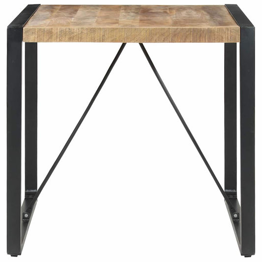 321600 vidaXL Dining Table 80x80x75 cm Rough Mango Wood 321600 vidaXL Dining Table 80x80x75 cm Rough Mango Wood